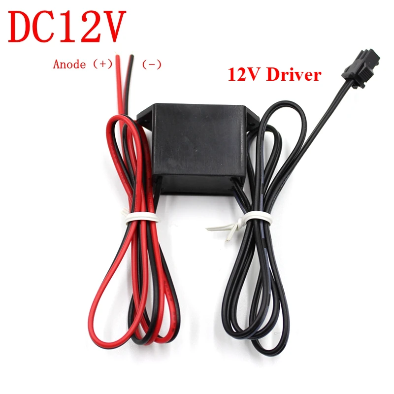 12 فولت سائق مولد الضوء سائق 12 فولت ولاعة السجائر 5 فولت وحدة تحكم USB EL سلك شرائط مصباح التحكم قطاع الإضاءة تحكم #1