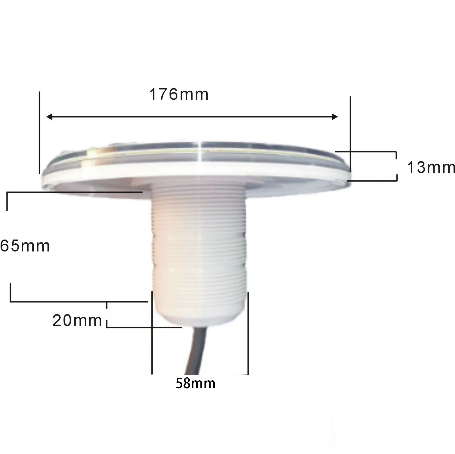 LED Lights for Pool 18W 25W 35W 12V Resin Filled Plastic Thread Fixing Spotlight RGB Sync Warm White Blue Cold White