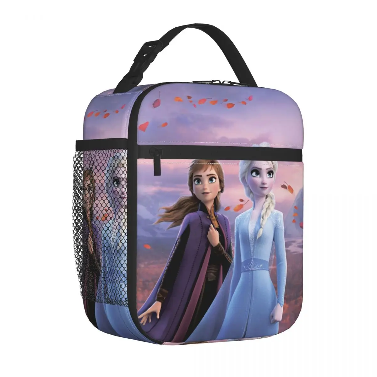 Cartoon Frozen Princess Insulated Lunch Bag for Women Anna And Elsa Cooler Thermal Food Lunch Box Kids School Resuable Tote Bags