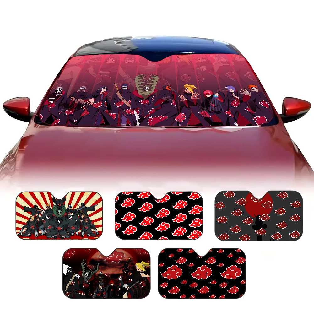 A-Akatsuki Anime protección Solar de coche parabrisas calefactable parasol ventana de coche cubierta de parabrisas parasol Auto parasol