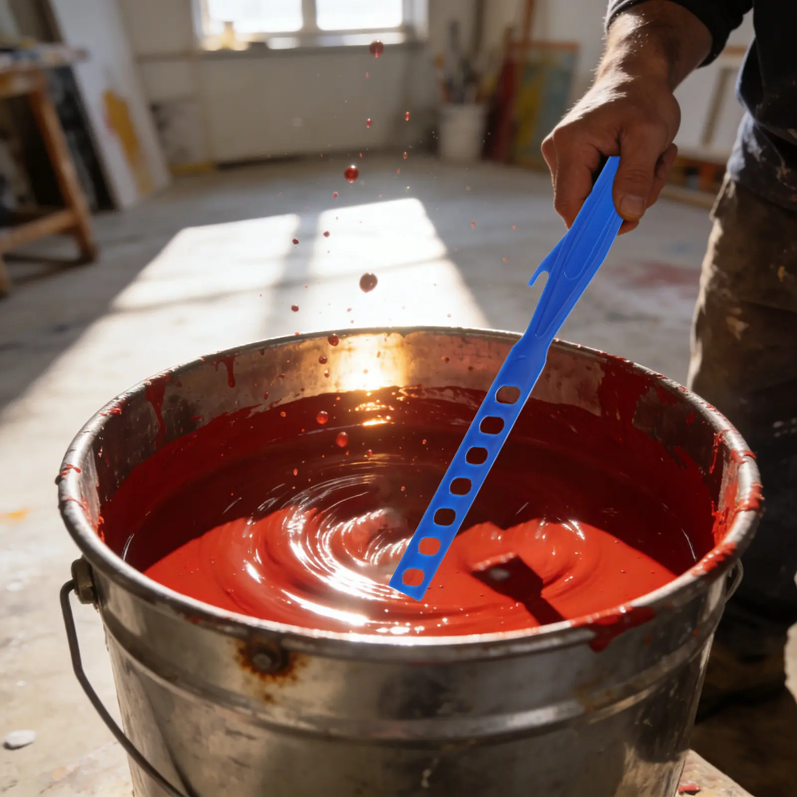 

3Pcs Automotive Paint Putty Mixing Rod Reusable Plastic Stirrer Stick 15Cm 20Cm 28Cm Lightweight Ergonomic Paint Mixer Paddle