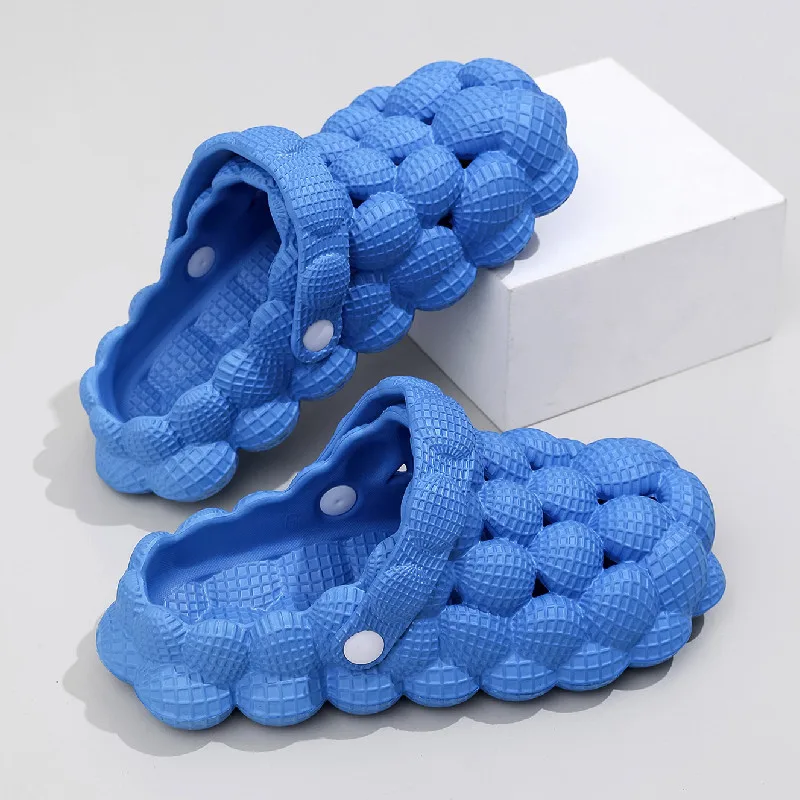 Comwarm Women Clogs Slippers Cute Bubble Ball Sandals Summer Indoor Massage EVA Slides Outdoor Closed Toe Anti-Slip Fashion Shoe