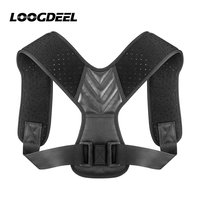 LOOGDEEL Adjustable Back Shoulder Posture Corrector Belt Clavicle Spine Support Reshape Fitness Sports Upper Back Neck Brace Men