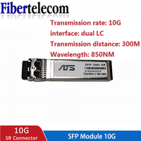 10G SFP+ duplex LC SFP Module Multi-Mode 850nm 300m SFP-10G-SR with Cisco/Mikrotik/Huawei Switch Full Compatible