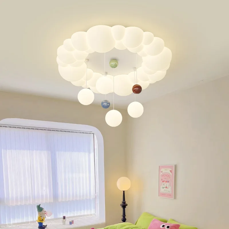 colorido bolha bola nuvem lampada luzes de teto quarto das criancas arte minimalista quarto do bebe bercario menina quarto 01