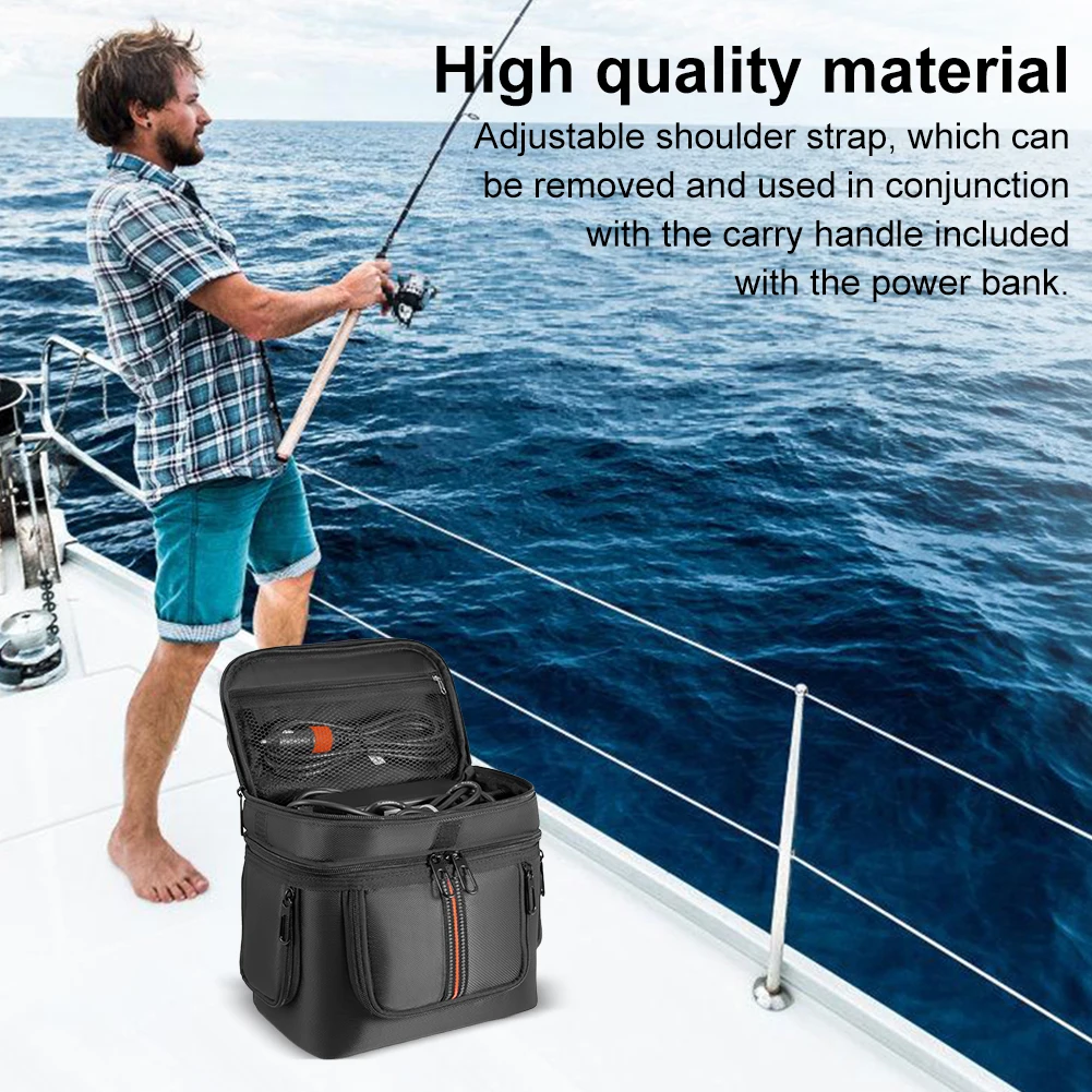 Bolsa de Estuche de transporte para Jackery Explorer 240 V2, estuche de almacenamiento, bolsa de almacenamiento de viaje impermeable, anticaída con correa para el hombro y asa