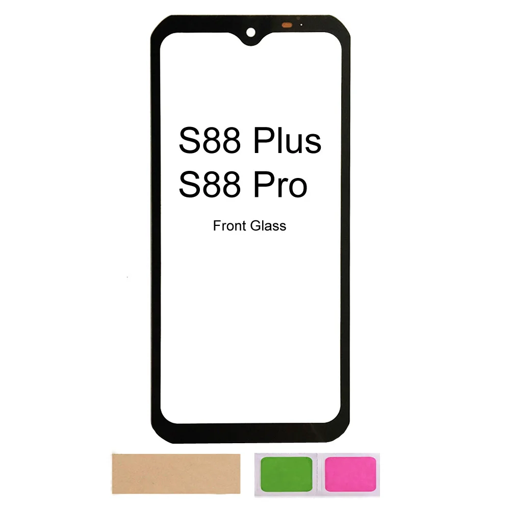 Touch Screen Panel for Doogee S88 Pro ,S88 Plus ,S89 ,S70, Front Glass Screen Replacement