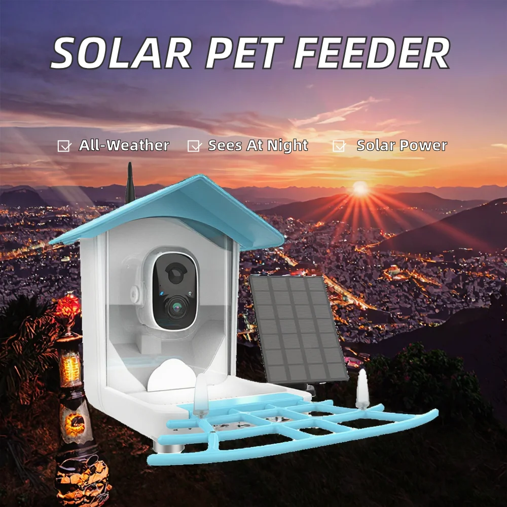 Умная солнечная кормушка для ж – обзор и цена Smart Bird Feeder Camera