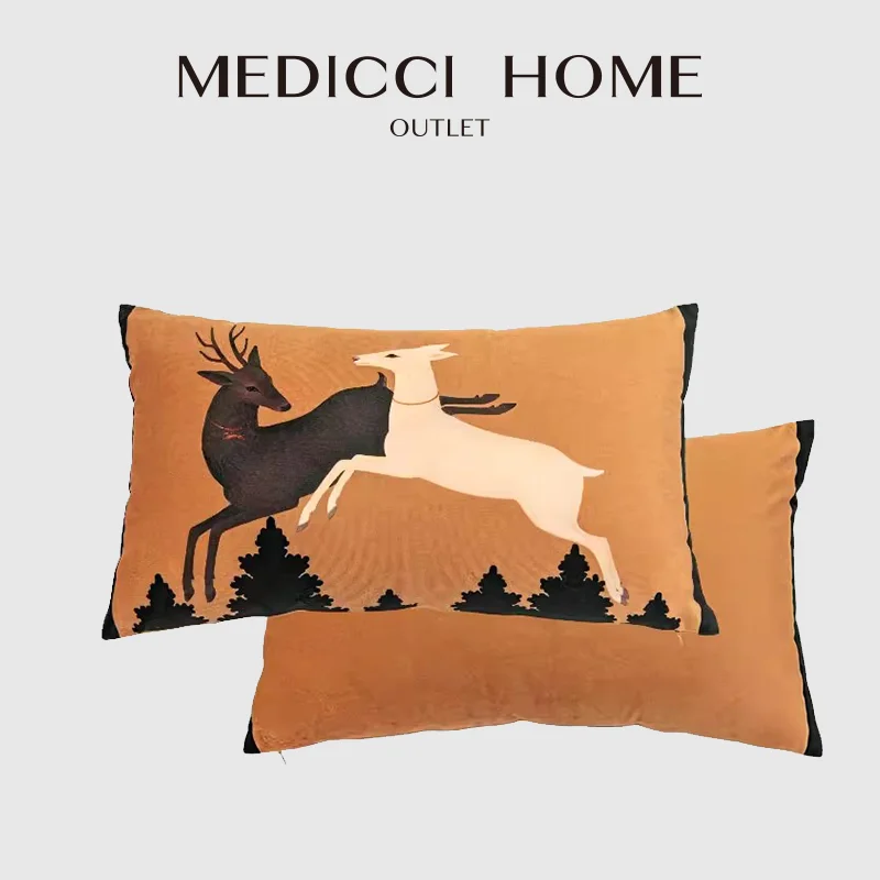 Medicci Home ปลอกหมอนคู่รัก, ปลอกหมอนตกแต่งปลอกหมอนกำมะหยี่นุ่มพิเศษ30x50