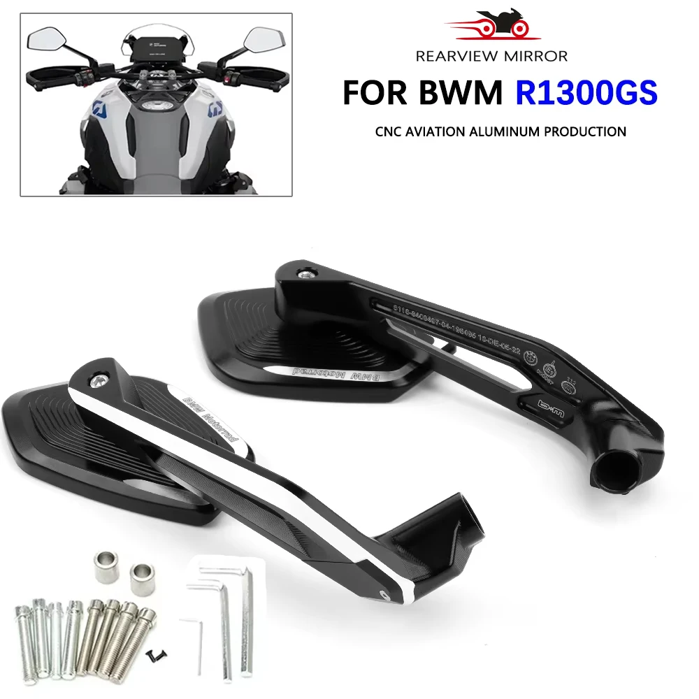 

Rearview Mirror For BMW R1300GS R1200GS ADV S1000XR F900R/XR F850GS F750GS R 1300GS Motorcycle Accessories Side Rear View Mirror
