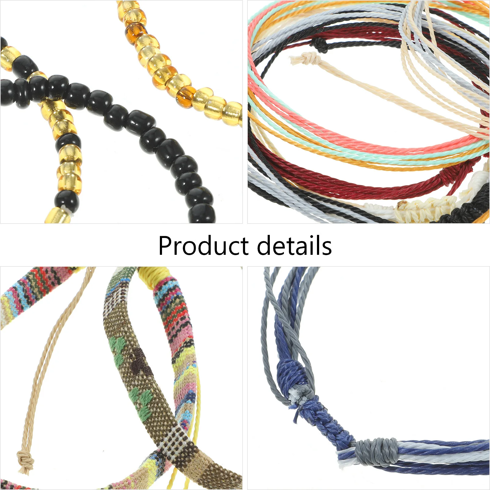

18Pcs Colorful Beaded Anklet Set Bohemian Style Woven Ankle Chains Adjustable and Lightweight for Women Beaded Anklet