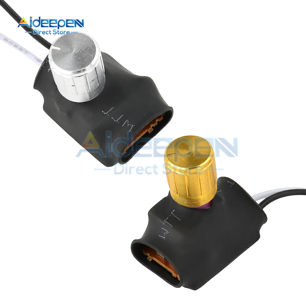 Regulador de intensidad LED DC 175-250V 1A/3A interruptor de atenuación giratorio de rango completo interruptor de lámpara en línea para lámpara de mesa/lámpara LED/bombillas halógenas