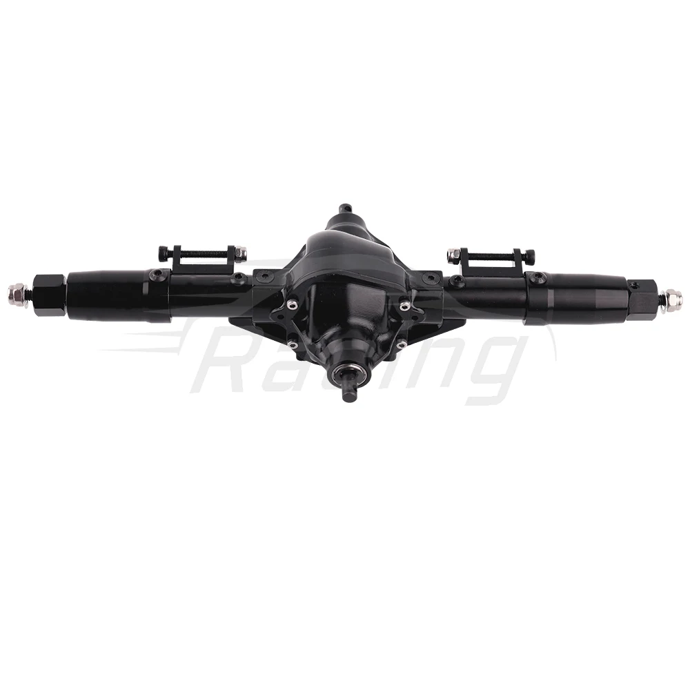 Metalllegierung Vorne Mitte Hinten Gerade Achse mit Servo Basis für 1/10 RC Rock Crawler Auto Axial SCX10 RC 4WD D90 Upgrade Teile