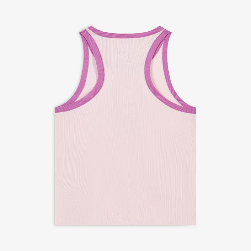 Puma genuine women's fashionable breathable slim knit sleeveless vest T-shirt 637467-75