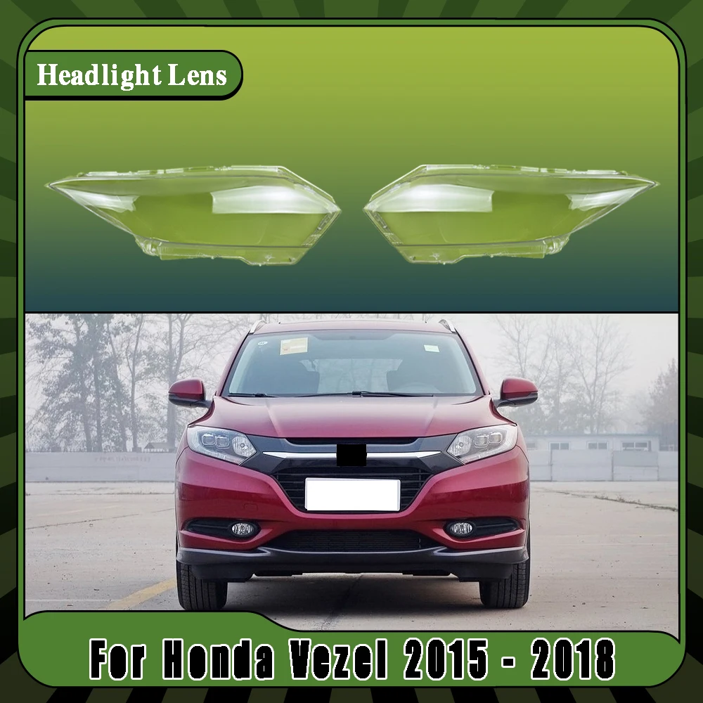 Auto-Scheinwerfergehäuse Glaslinsenschale Scheinwerferabdeckung Lampenschirmkappen für Honda Vezel 2015 2016 2017 2018