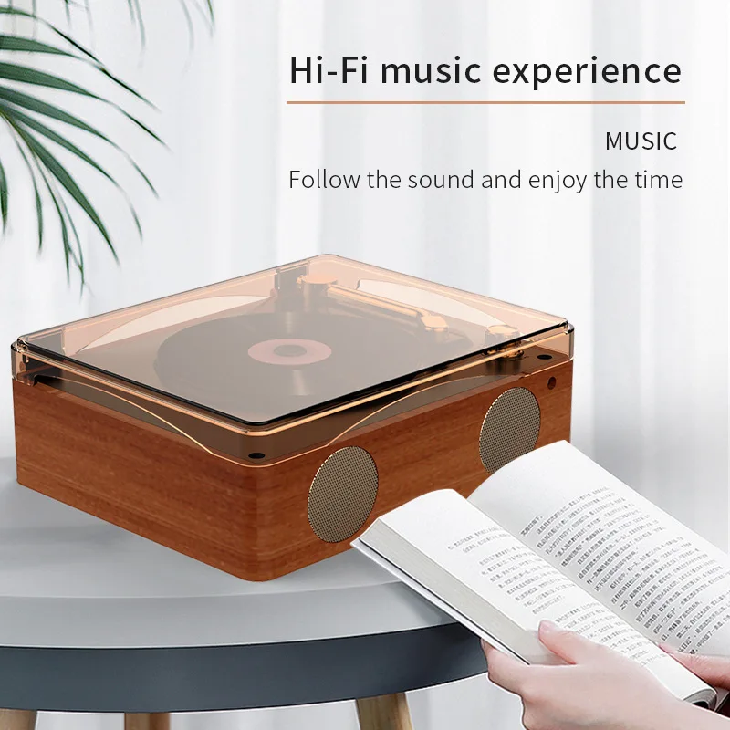 2026hot sell Portable multifunctional CD record player retro all-in-one CD phonograph music disk album Bluetooth stereo charging