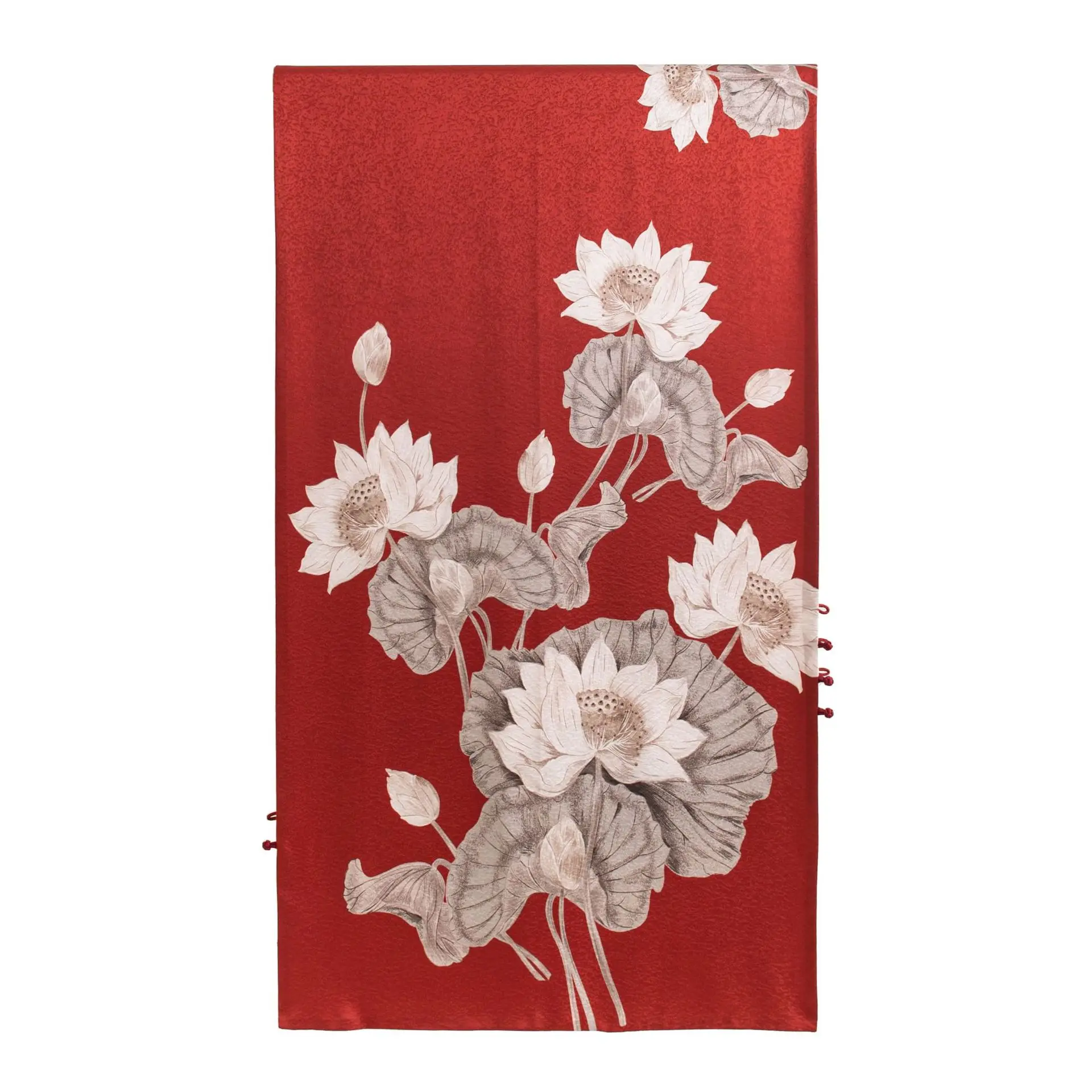Silk scarf gift box, red festive mulberry silk scarf, high-end double-layer women's shawl.