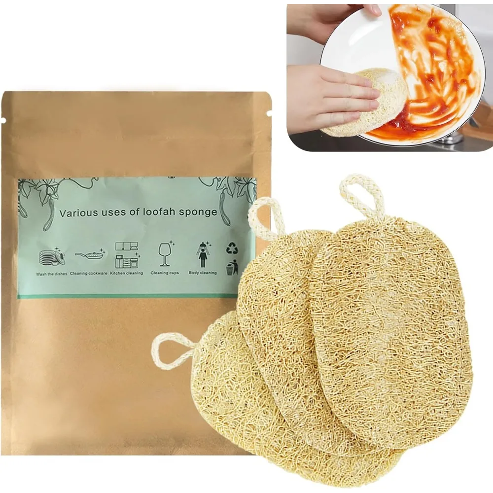 

Натуральная губка для мытья посуды, натуральная кухонная биоразлагаемая компостируемая губка для мытья посуды из целлюлозы, двухсторонняя многоразовая не scr