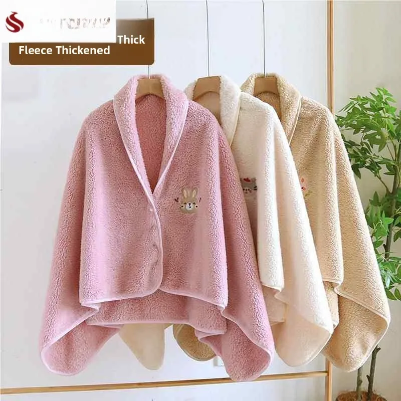 

Утепленная фланелевая накидка-шаль для послеродового периода, зимняя, для согревания плеч и шеи, для кормления, из кораллового флиса, стандартная спецификация