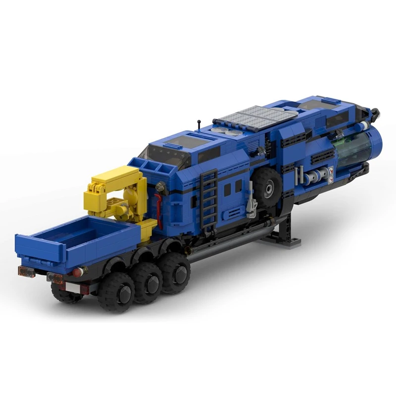 MOC- 217575   오프로드 모험 트럭 빌딩 블록 모델 벽돌 세트 크리 에이 티브 선물 DIY 1144PCS에 대한 엔지니어링 시리즈 세미 트레일러
