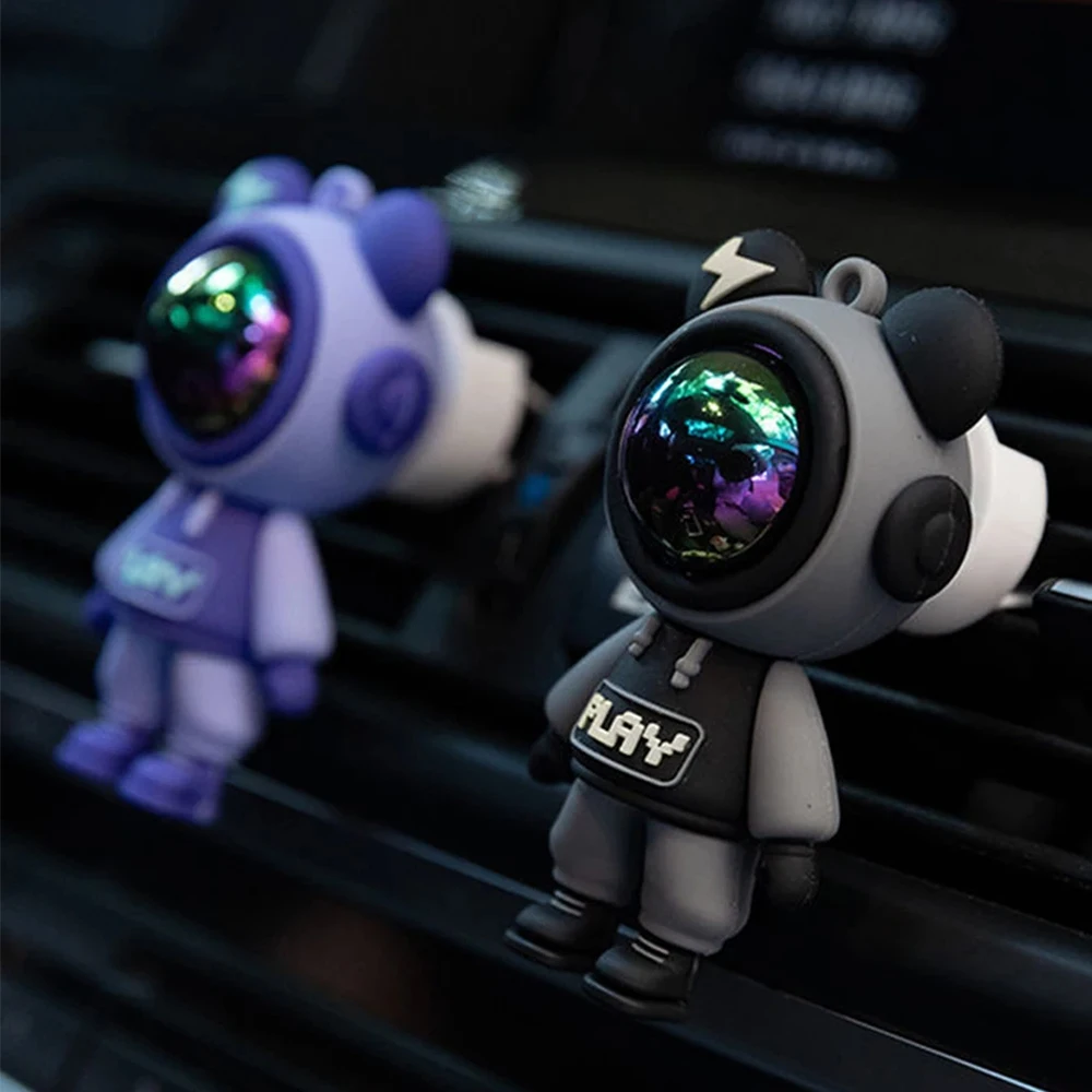 Cute Astronaut Figurines Ornaments Decoration Car Aromatherapy Air Freshener Air Vent Fragrance Interior Perfume Diffuser