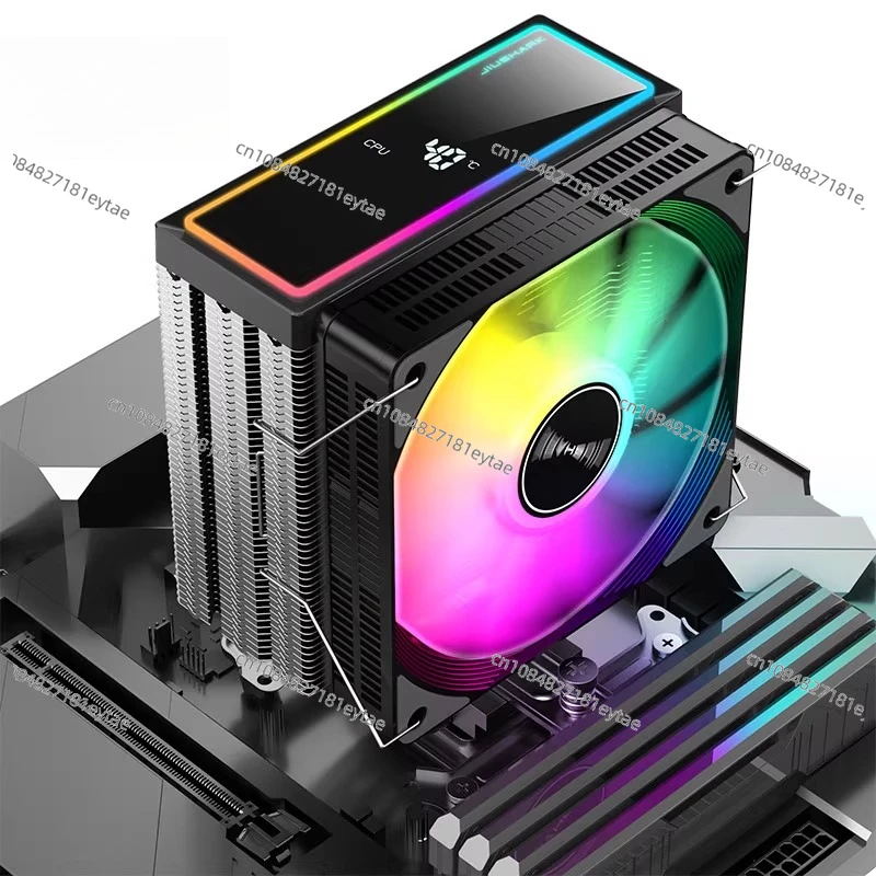 Suitable for JF100D Unblocked Memory CPU Radiator Digital Display 4 Tubes 12th Generation AMD Air Cooling Single Tower