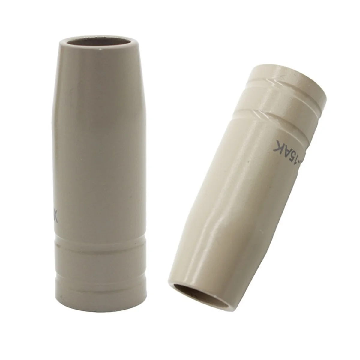 Mejor boquilla de protección de recubrimiento 15AK, escoria de soldadura antiadherente, máquina de protección de Gas sin aire europea, funda protectora, 10 Uds.