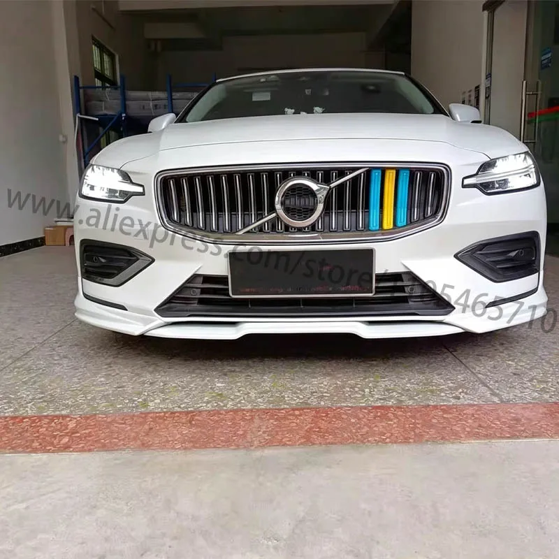 For 2020-2024 Volvo S60 V60, Front Bumper Lip, Front Chin Body Kit view 3