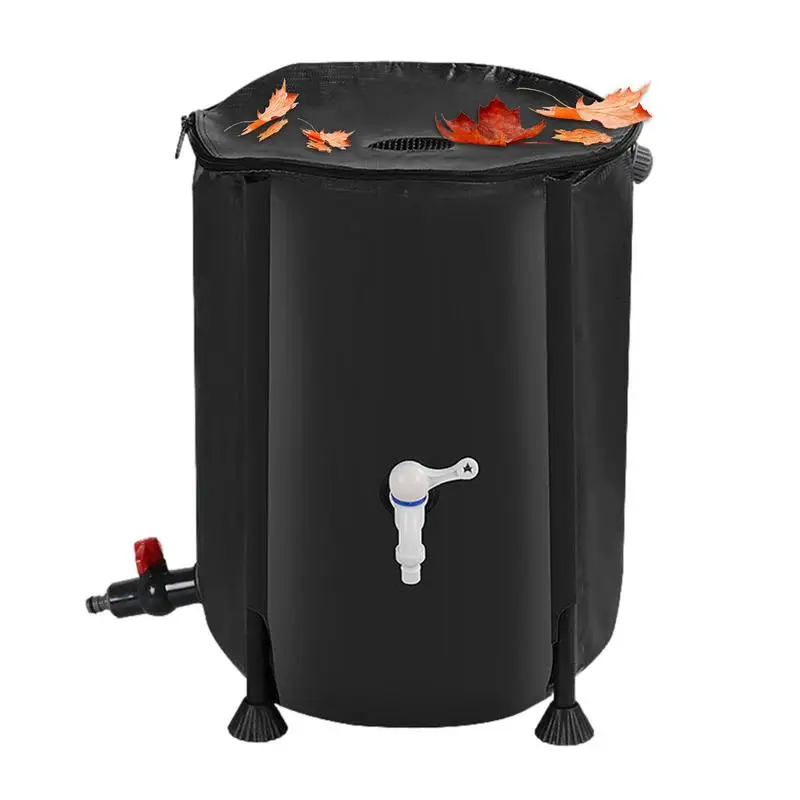 

200l Rain Barrel Water Collector Portable Collapsible Rain Water Storage Tank Rainwater Recovery Collector Bucket Garden