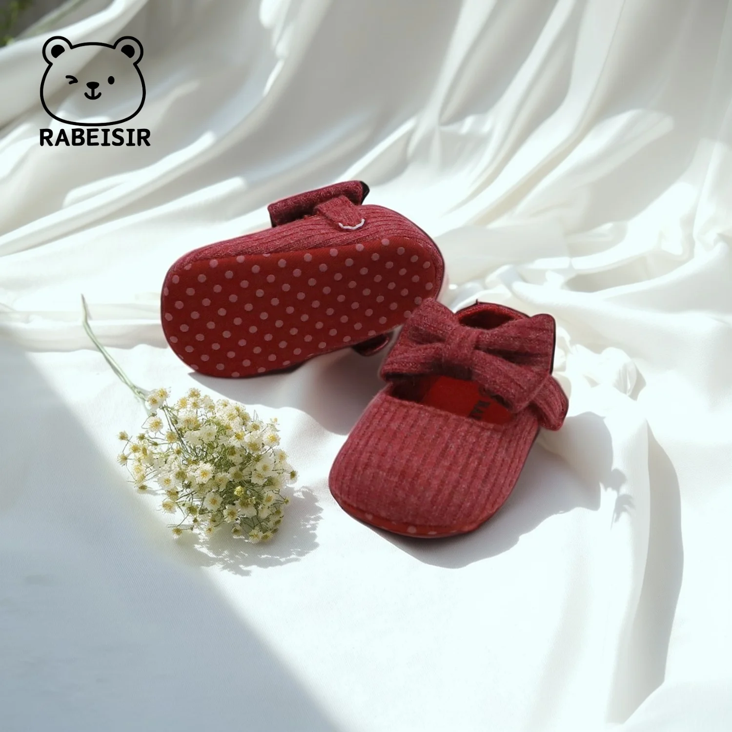 أحذية أطفال، أحذية مسطحة، أحذية مشي للأطفال، نعل ناعم، مضاد للانزلاق، 0-6-12-18، ملابس زفاف على طراز الأميرة