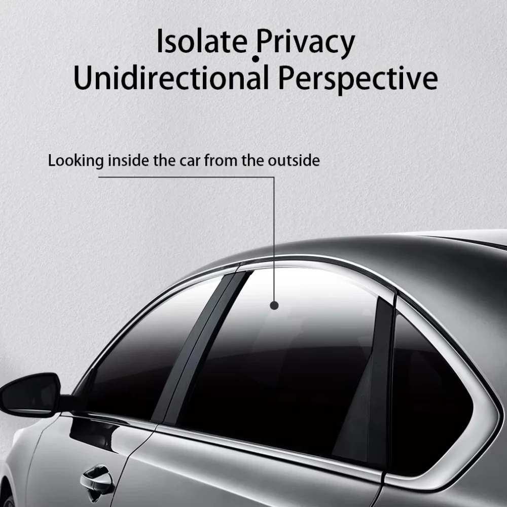 50 ซม.x 3 M รถหน้าต่างฟิล์มความเป็นส่วนตัว Auto ไวนิล Anti Look Dark Glass ฟอยล์สติกเกอร์ฤดูร้อนพลังงานแสงอาทิตย์ UV ภาพยนตร์ Protector อุปกรณ์เสริม