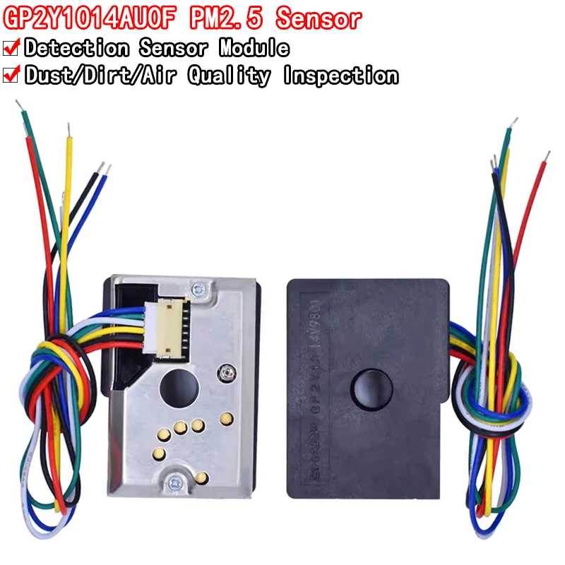 GP2Y1014AU0F Compact Optical Dust Sensor Compatible GP2Y1010AU0F GP2Y1010AUOF Smoke Particle Sensor With Cable