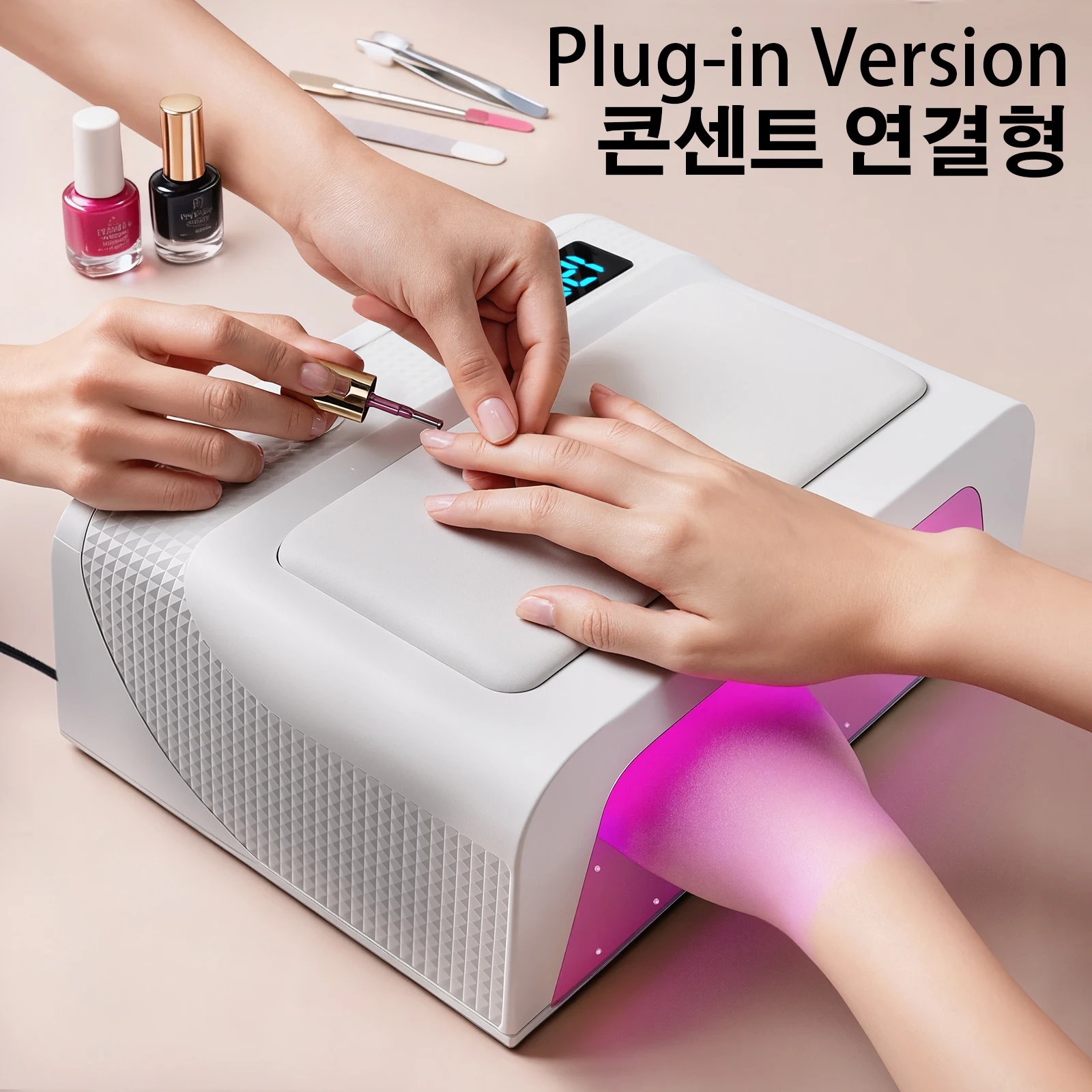 

Профессиональная УФ-светодиодная лампа для маникюра 120 Вт, для сушки ногтей на двух руках, быстрая сушка геля, с автоматическим датчиком, оборудование для салонов