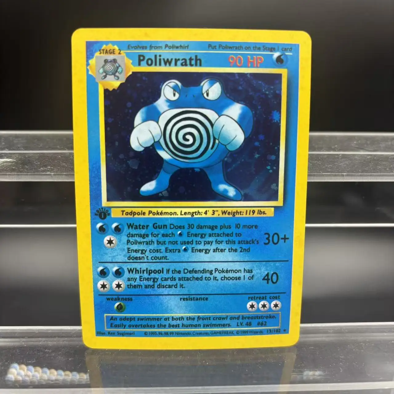 5Pcs/set Ptcg Generation 1 Alakazam Chansey Poliwrath English Flash Card Diy Self Made Anime Collection Card