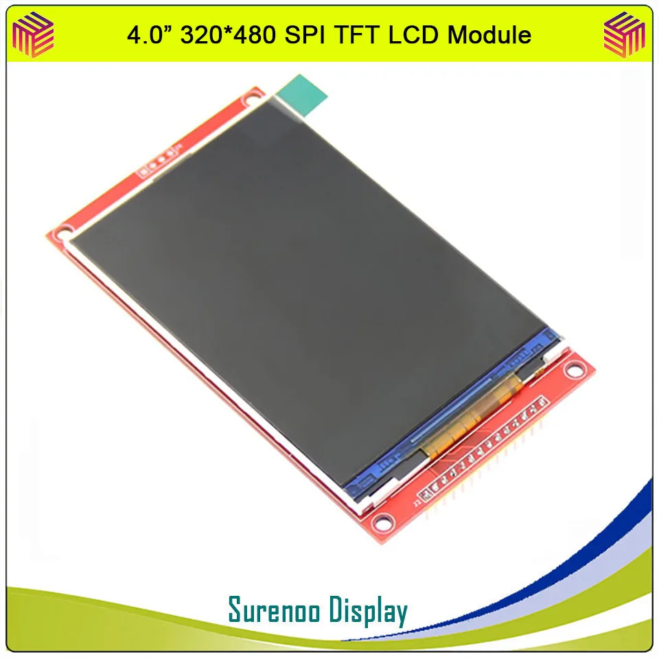 4.0 "Inch 480*320 MCU SPI Serial TFT LCD Modul Tampilan Layar dengan Panel Sentuh Build-In driver ST7796S