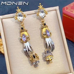 2023 New Skull Earrings Necklace Set Alloy Punk Gothic Style Men's And Women's Jewelry Party Gift