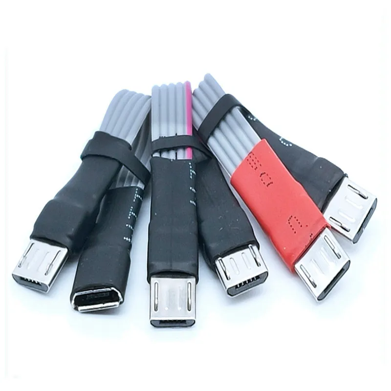 Micro USB 2.0 5pin męski na Micro USB 2.0 żeński przedłużacz Micro usb męski na żeński kabel płaski 0.05m/0.1m/0.2m/0.3m-1.5m/2m