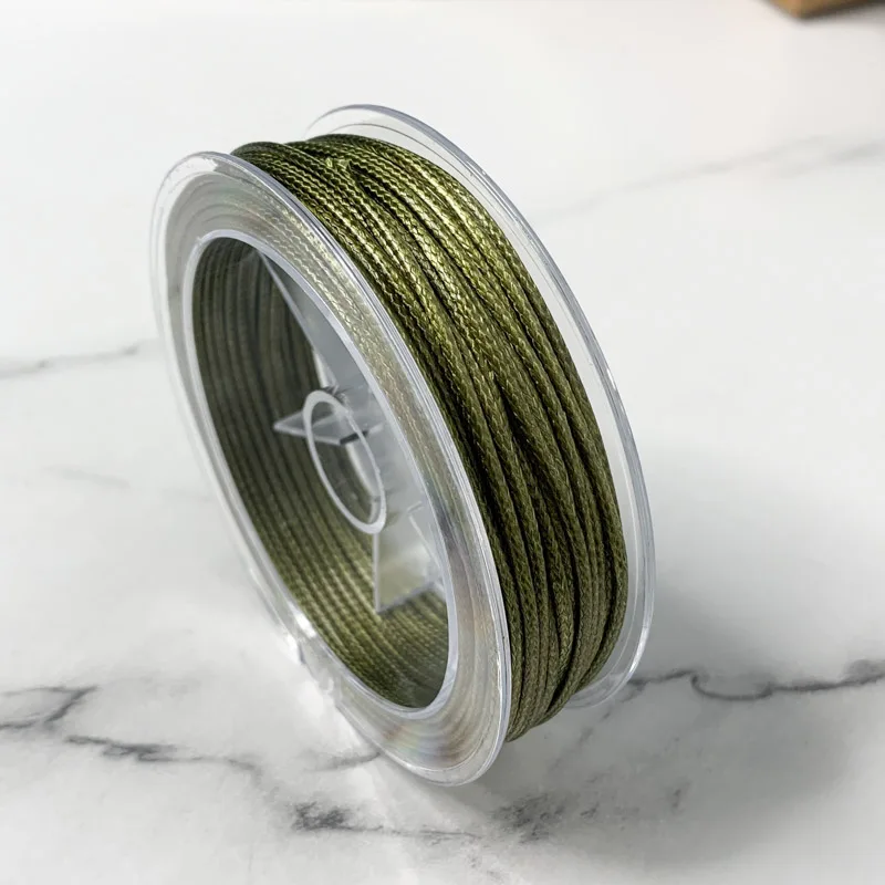 0.5/1/1.5/2/3MM LineWaxed Cord Cotton Thread String Strap Necklace Rope Bead Bracelet for DIY Jewelry Making Supplies image 5