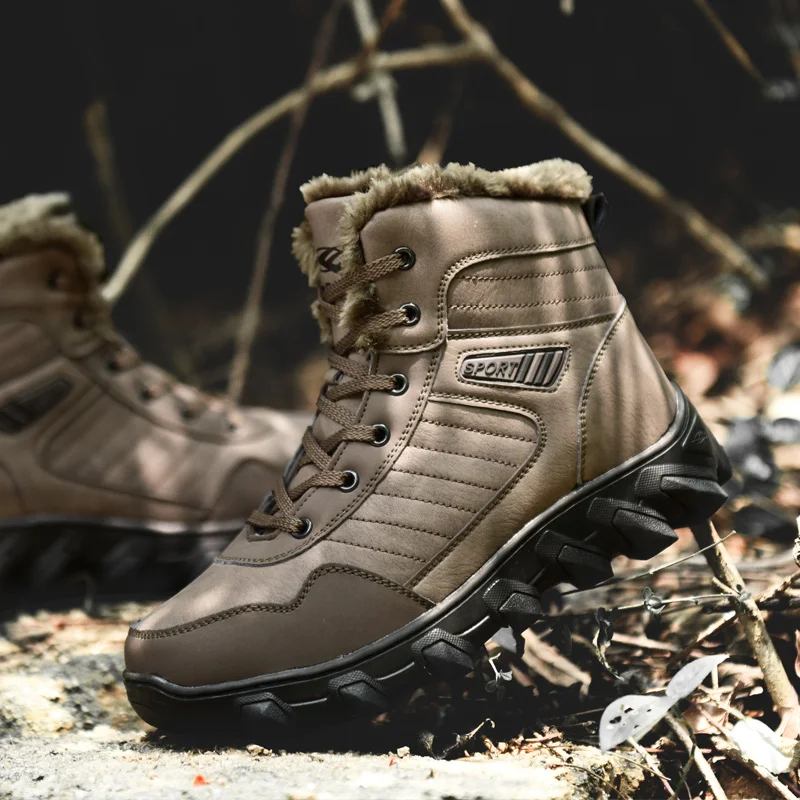 

Оригинальная брендовая походная обувь большого размера, мужская спортивная горная обувь, зимние теплые походные кроссовки для мужчин, уличная прогулочная обувь