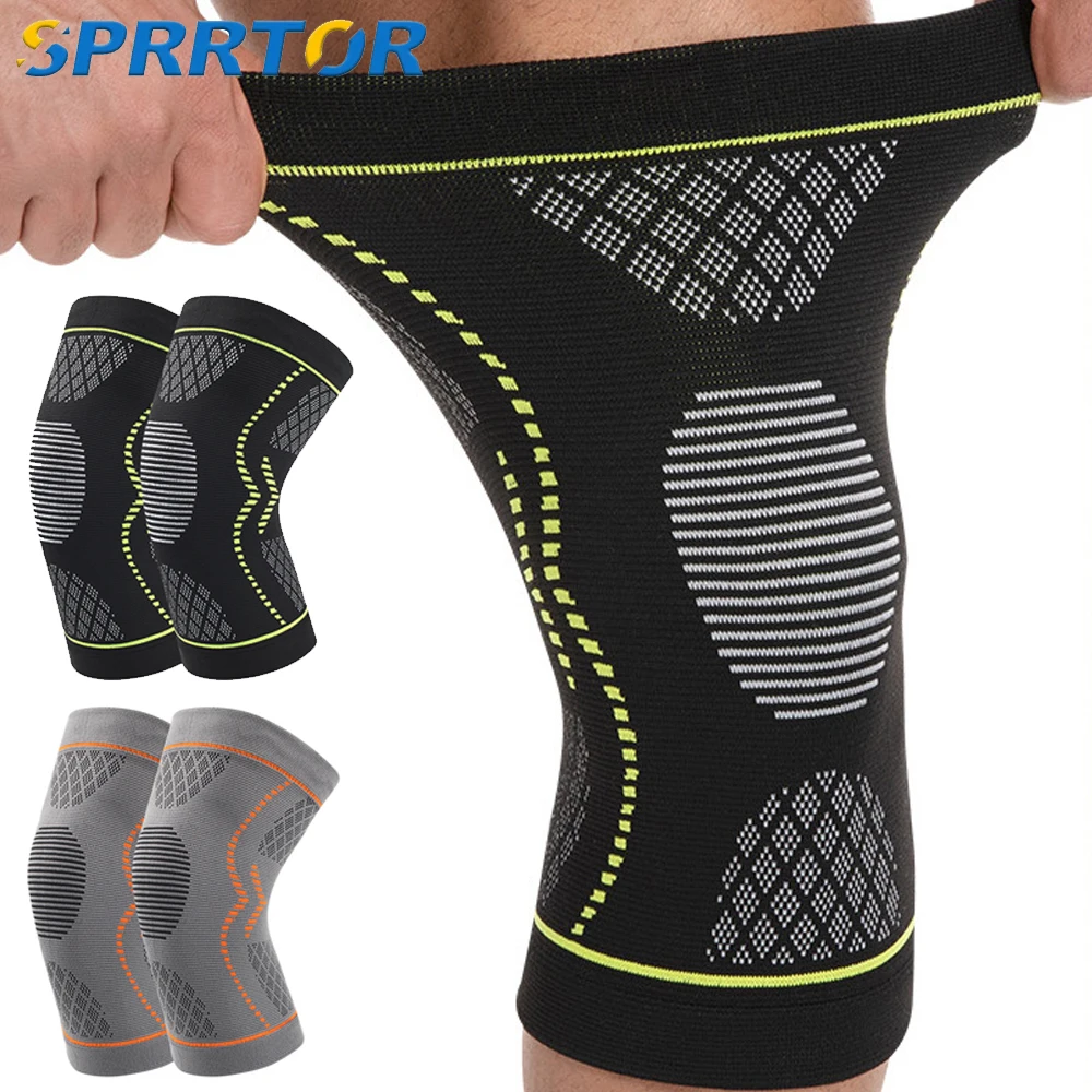 1Pair Compression Knee Brace for Running Knee Pain,Knee Support Sleeve,Workout Sports Knee Braces for Meniscus Tear & Arthritis