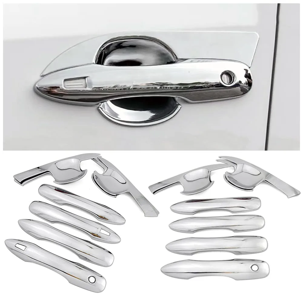 Chrome Door Handle Cover Trim and Door Bowl Cap For Toyota Corolla 2019-2024 Exterior Accessories Door Handle Decoration