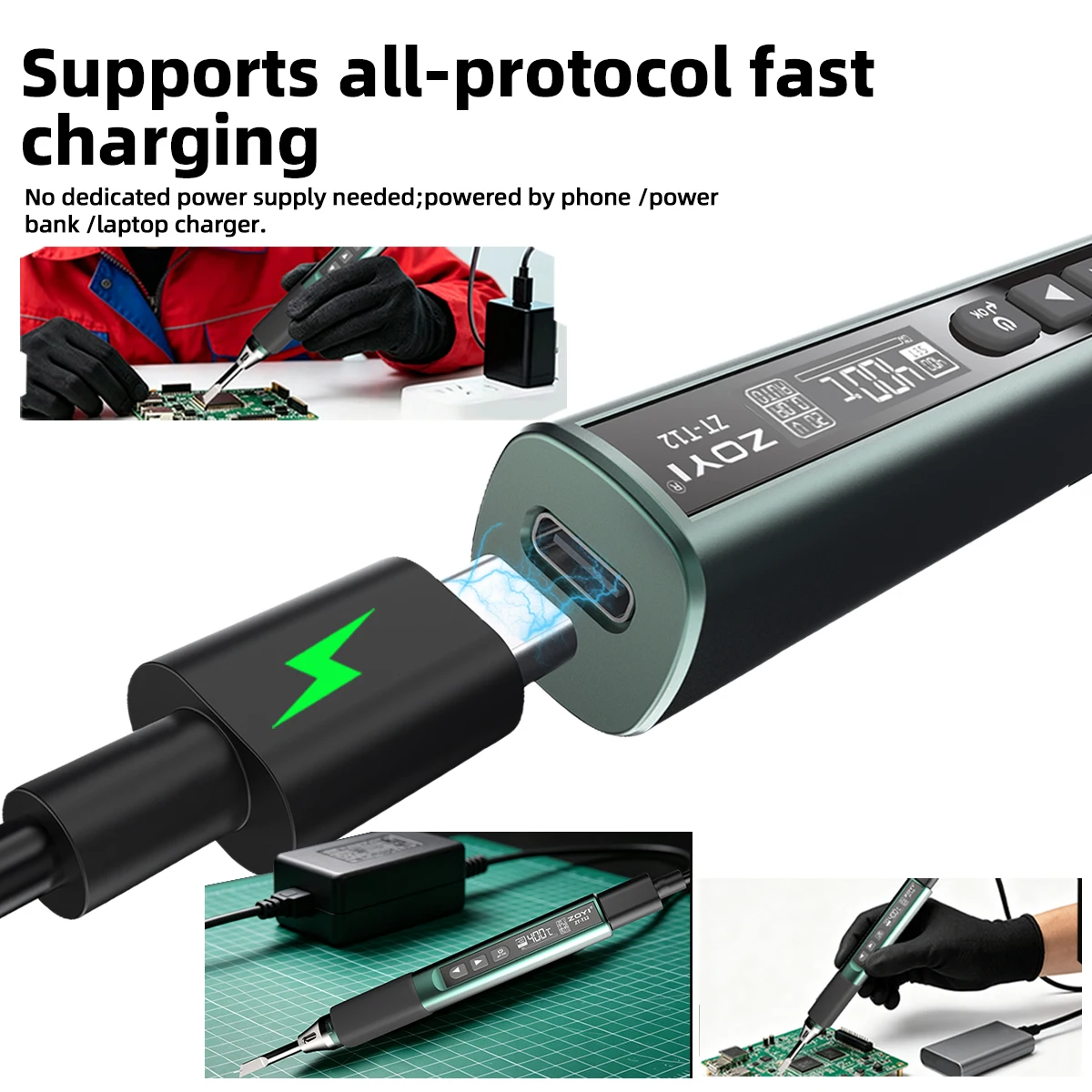 100W Smart Soldering Iron Pen - Tools Qc 评论和价格