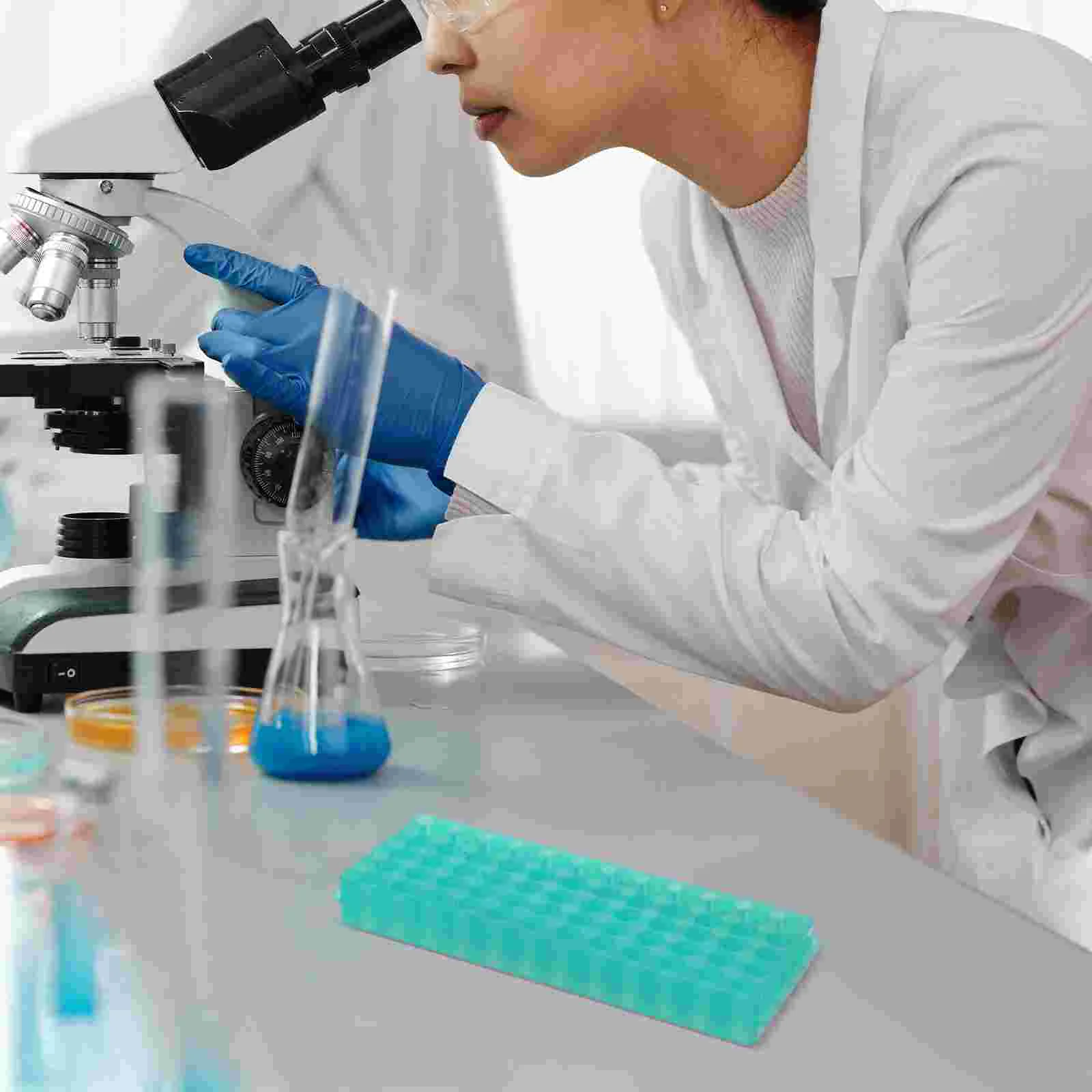 Centrifuge Tube Holder, Double Panel Glass Racks, Test Stand, Plastic Holder, Sampling Storage, Testing Tubes, 2 Pcs