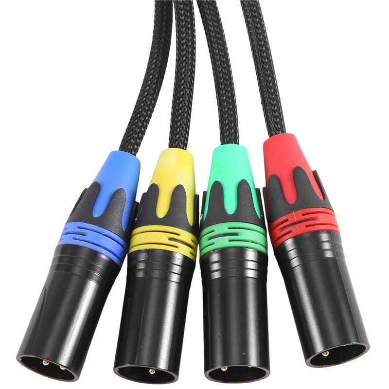 AC56-XLR 4-Channel 3-Pin Multi Network Stage And Studio Connection, XLR Male And Female Cable Stage Audio RJ45