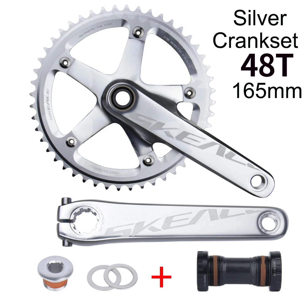 SKEACE 48T 165mm Fixed Gear Crankset Alumniun Alloy Crankset