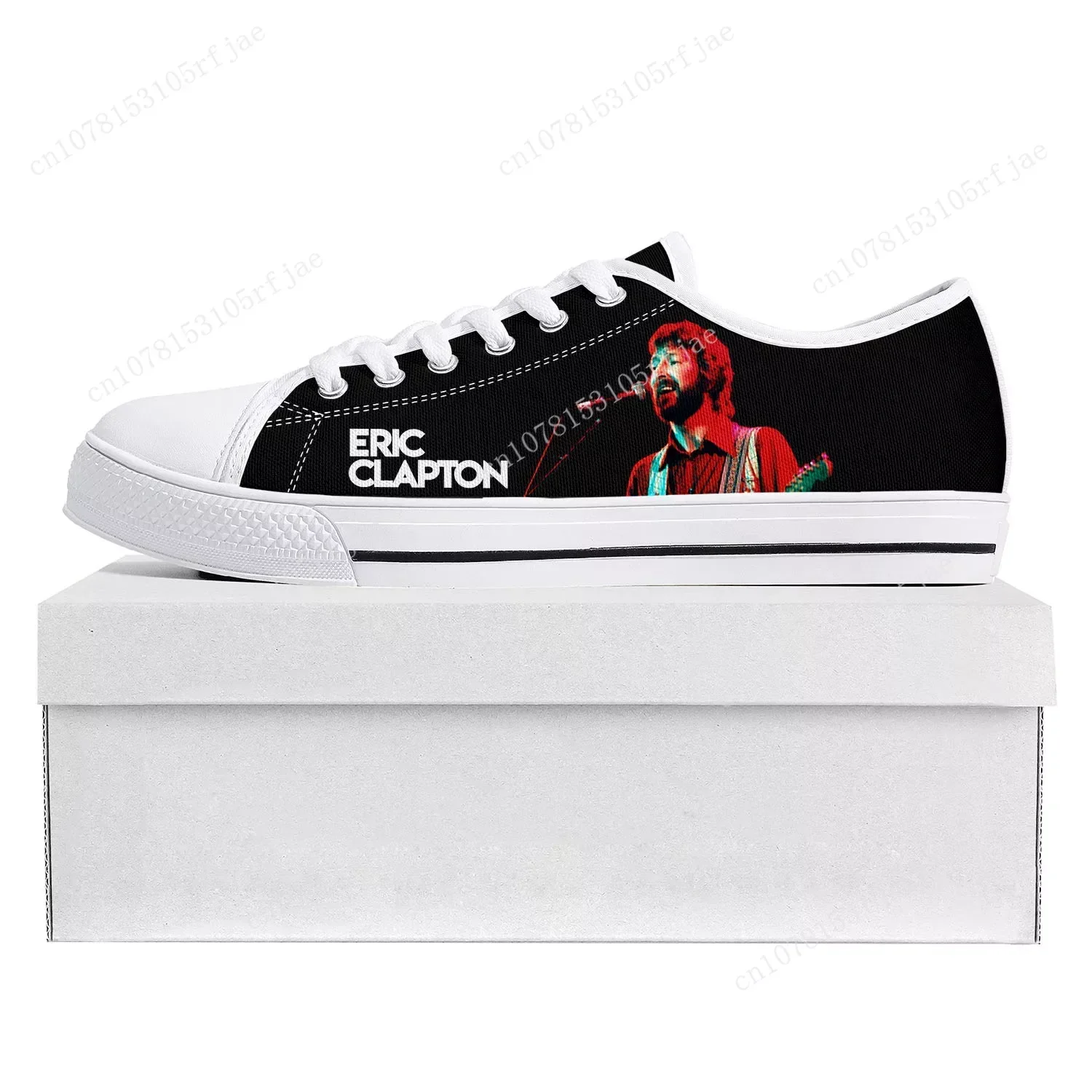 

Eric Clapton Rock Musician Guitar Low Top High Quality Sneakers Mens Womens Teenager Canvas Sneaker Couple Shoes Custom Shoe