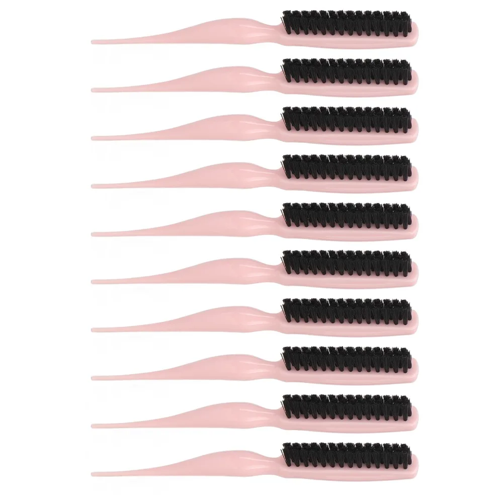 10pcs Compact Nylon Teasing Brush Ergonomic Lightweight Back Combing Brush Nylon Material Precision Boost Hair Volume Brush