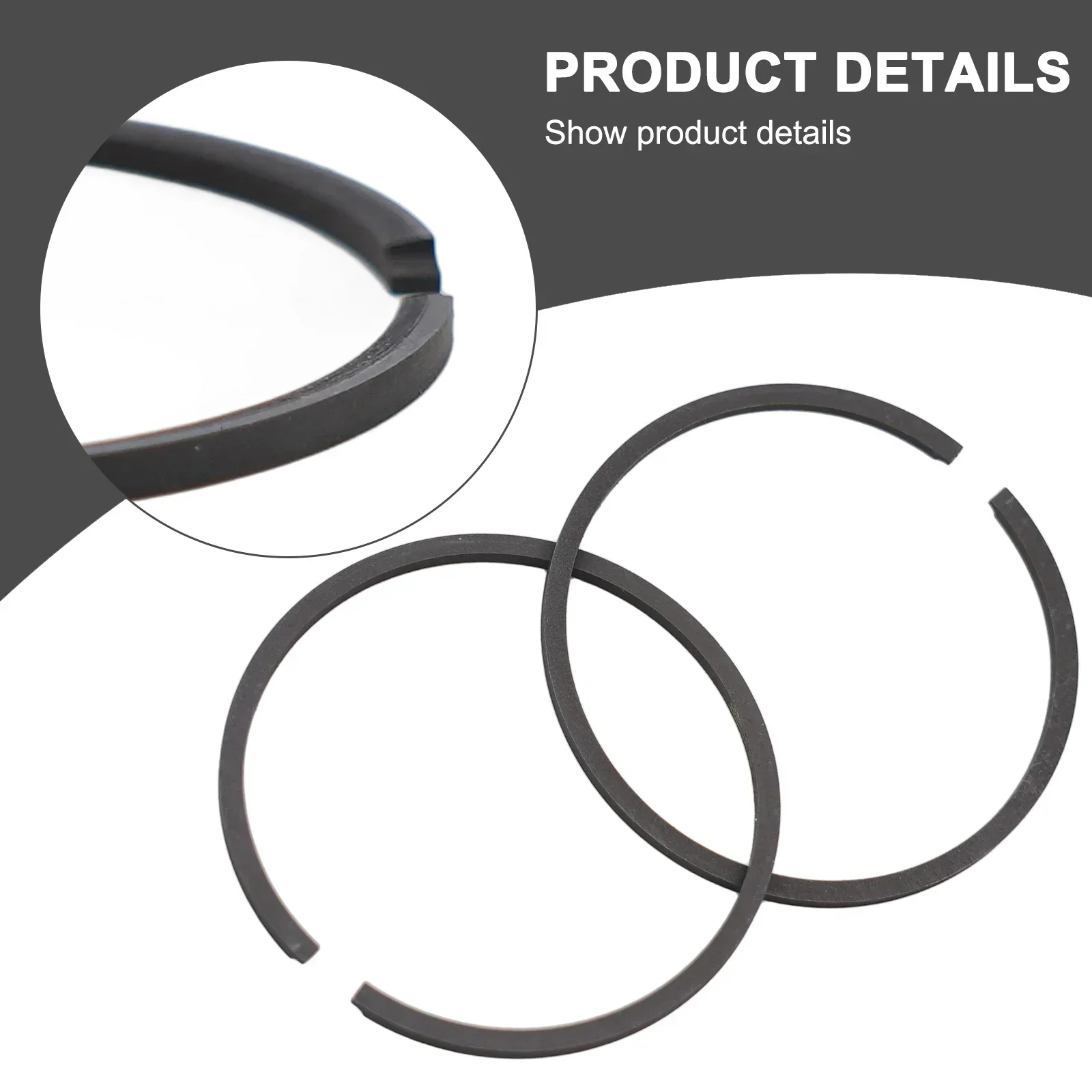 2024 Hot Sale 2pcs 80cc 47mm Piston Rings 2 Stroke Motorised Bicycles Car Motorized Bike Parts Brand New And High Quality