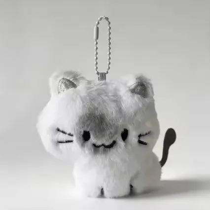 2026 kawaii bib cat plush keychain pendant plush small doll bag decoration graduation season toy holiday gift