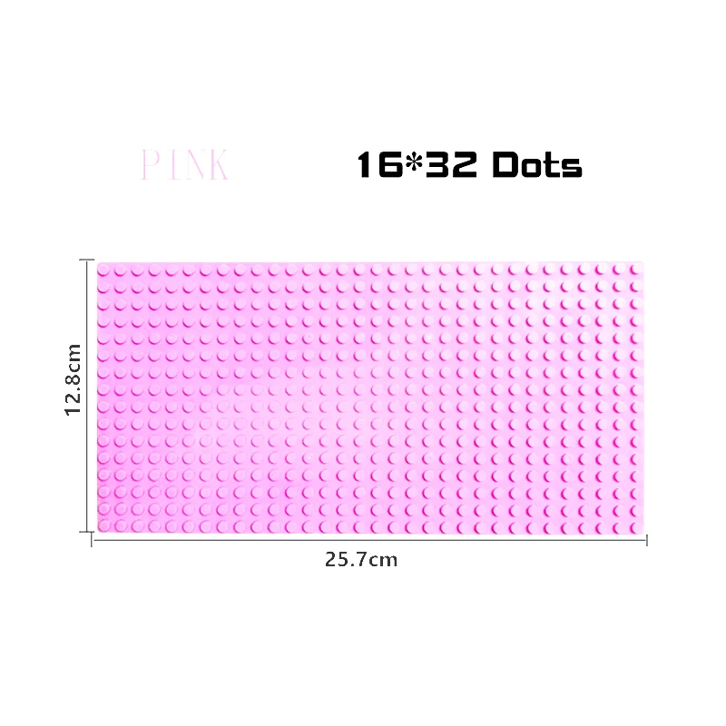 32x32x16x16 Punkte Klassische Grundplatten MOC DIY Kunststoff Ziegel Grundplatten Stadt Abmessungen Bausteine Figuren Bau Spielzeug